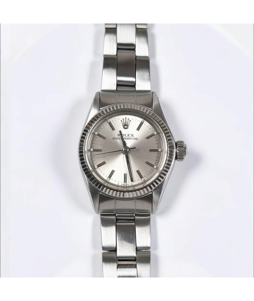 ROLEX Серебряные часы из белого золота, фото 8