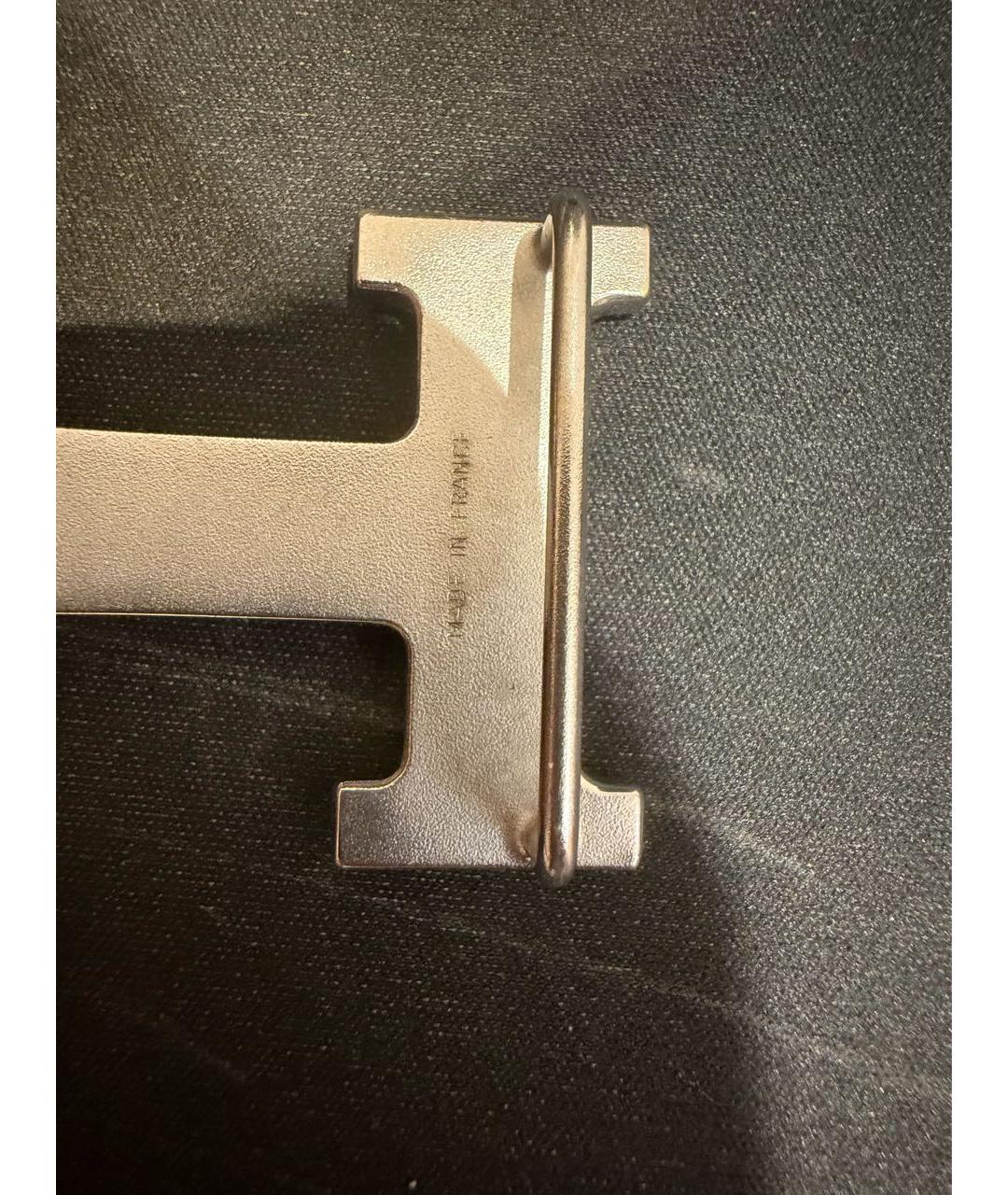 HERMES Черный кожаный ремень, фото 5