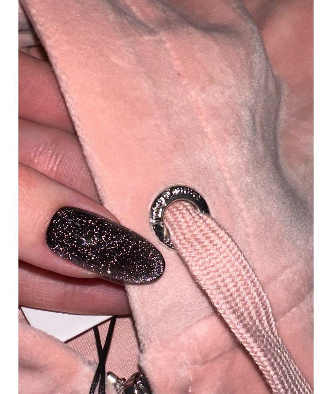 JUICY COUTURE Розовый велюровый костюм с брюками, фото 5