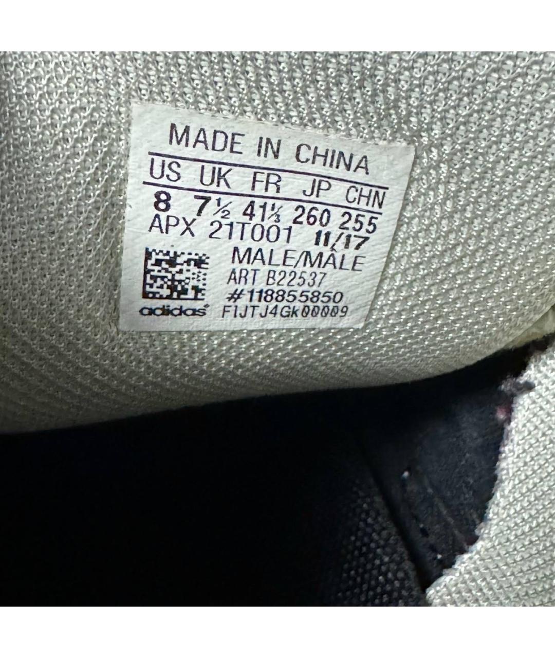 ADIDAS X RAF SIMONS Белые текстильные низкие кроссовки / кеды, фото 6