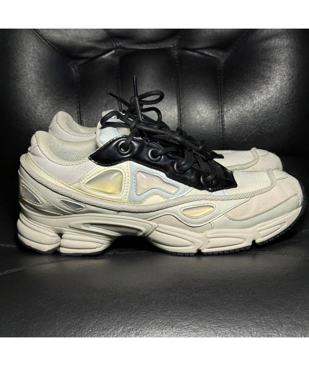 ADIDAS X RAF SIMONS Белые текстильные низкие кроссовки / кеды, фото 9