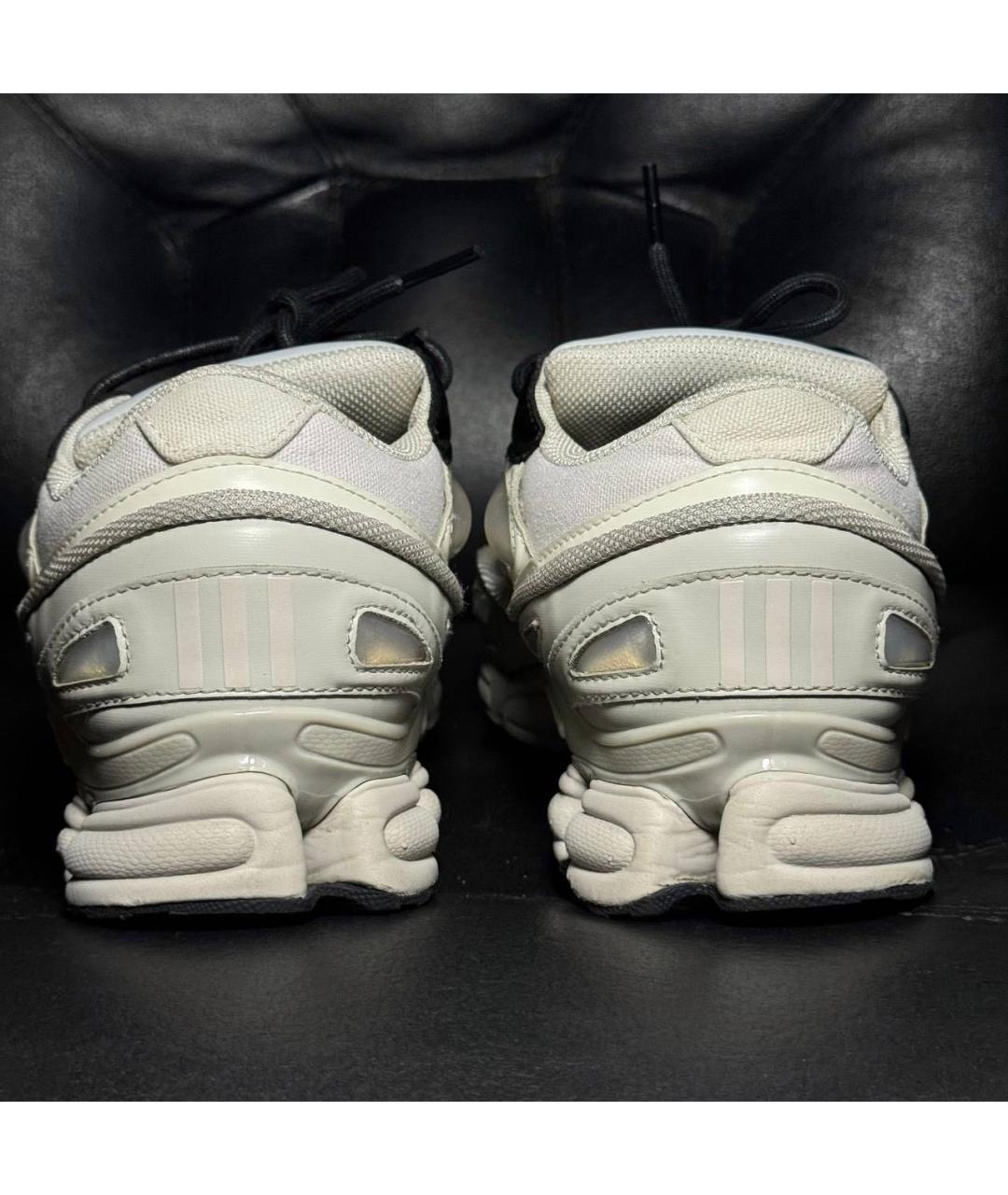 ADIDAS X RAF SIMONS Белые текстильные низкие кроссовки / кеды, фото 2