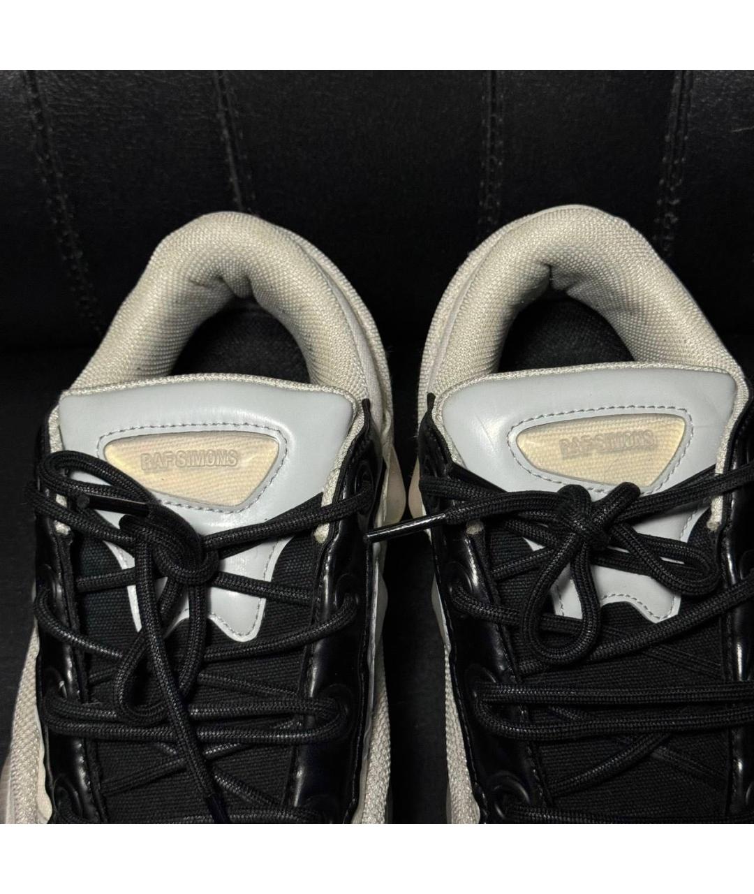 ADIDAS X RAF SIMONS Белые текстильные низкие кроссовки / кеды, фото 8