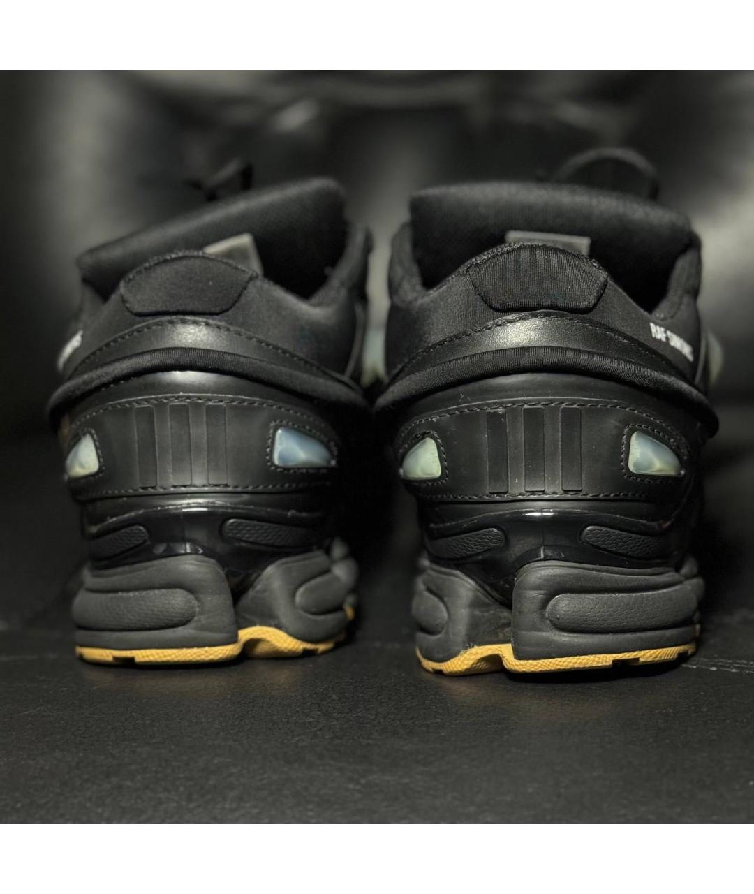 ADIDAS X RAF SIMONS Черные текстильные низкие кроссовки / кеды, фото 2