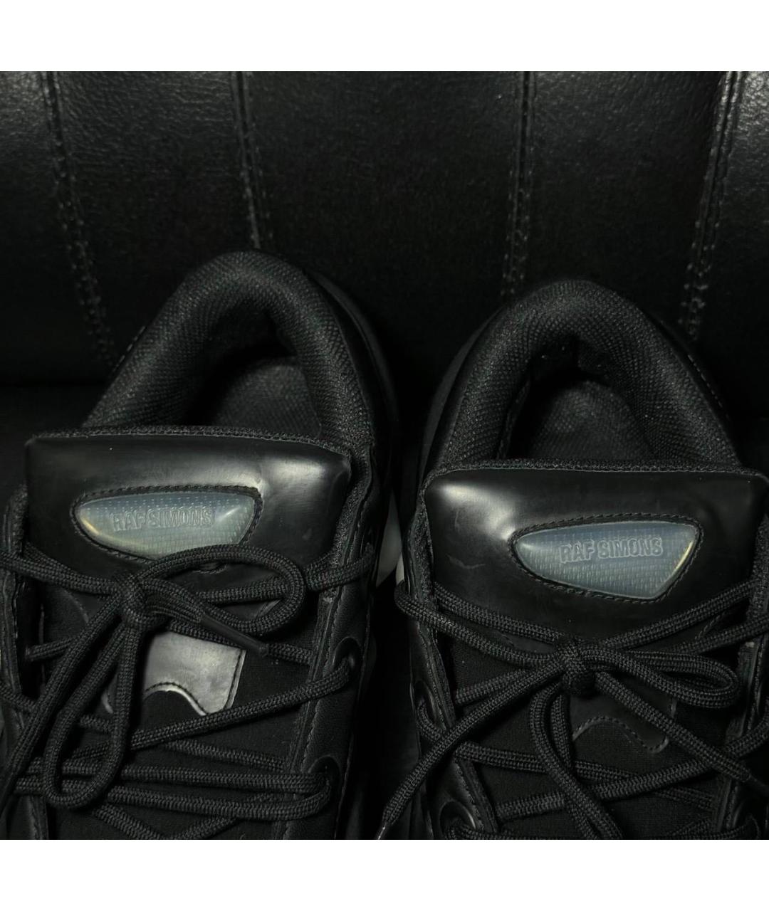 ADIDAS X RAF SIMONS Черные текстильные низкие кроссовки / кеды, фото 8