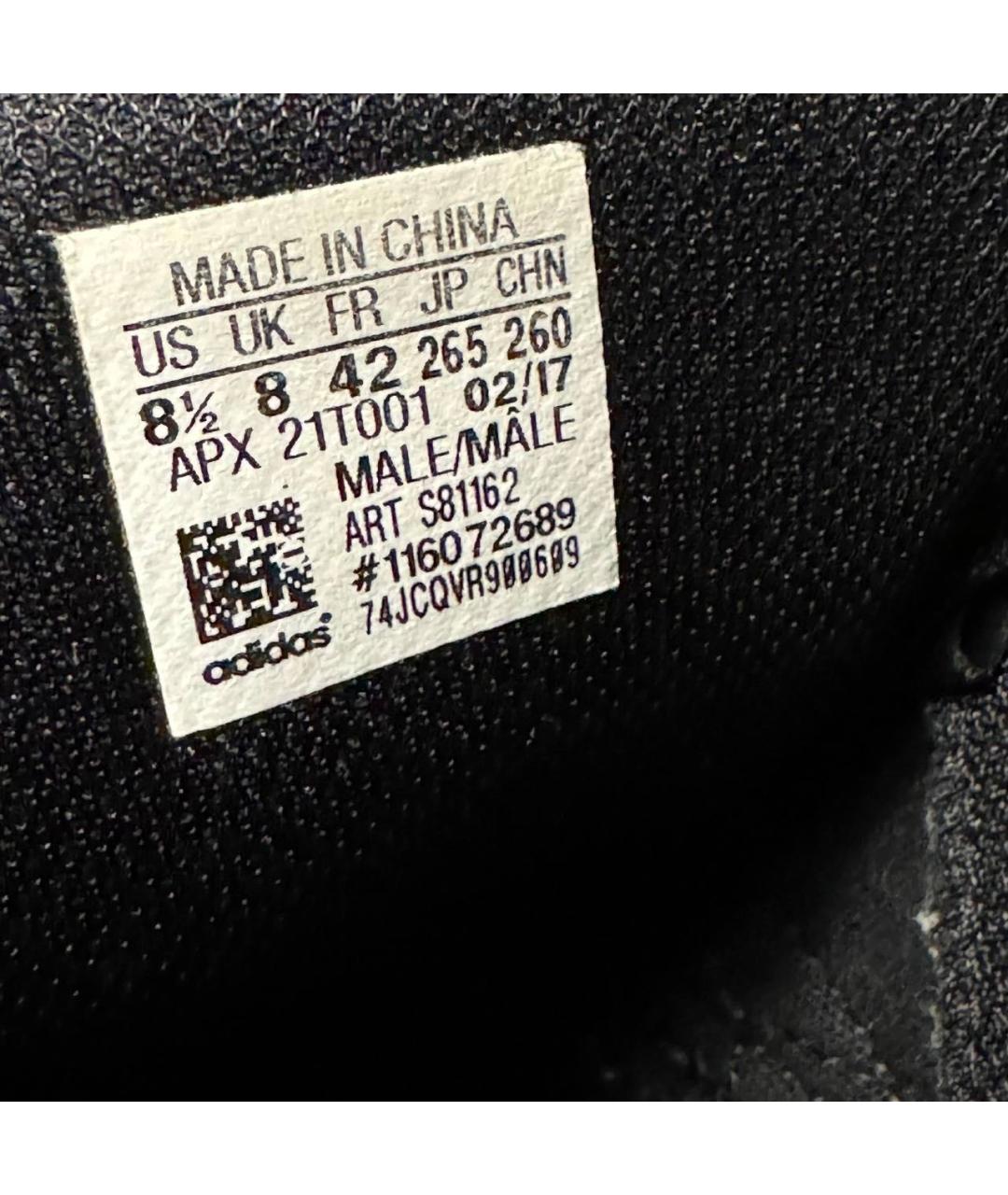 ADIDAS X RAF SIMONS Черные текстильные низкие кроссовки / кеды, фото 6