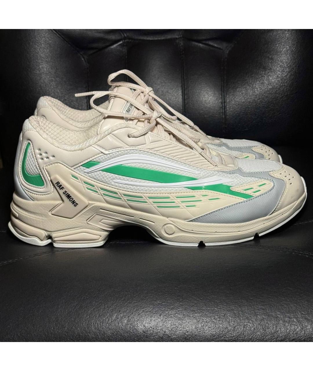 ADIDAS X RAF SIMONS Белые текстильные низкие кроссовки / кеды, фото 9