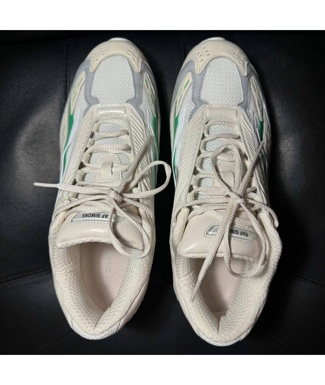 ADIDAS X RAF SIMONS Белые текстильные низкие кроссовки / кеды, фото 7