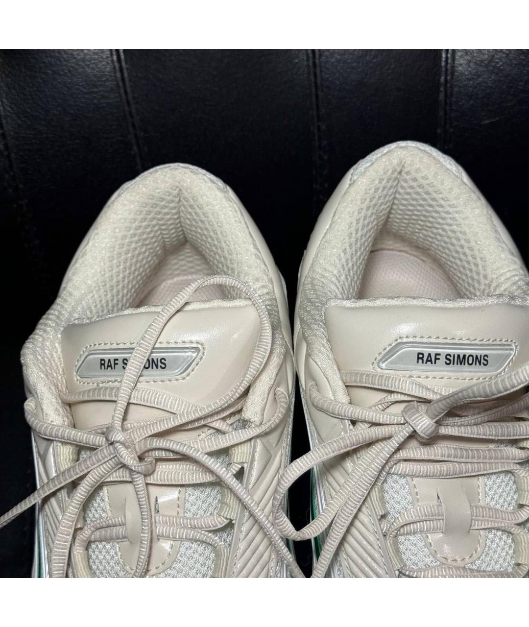 ADIDAS X RAF SIMONS Белые текстильные низкие кроссовки / кеды, фото 8