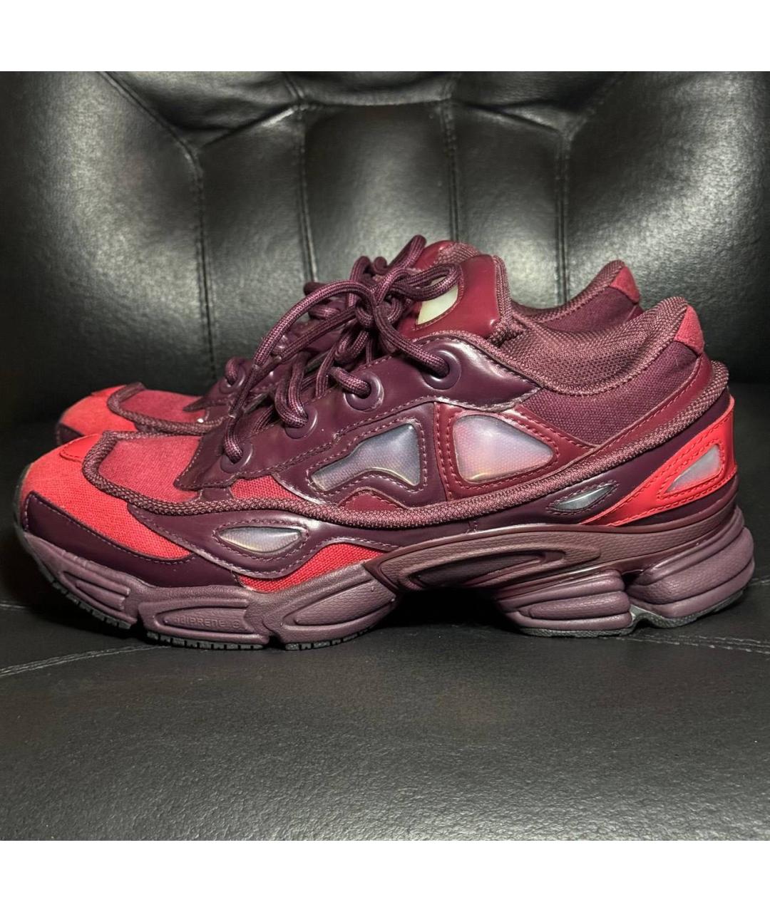 ADIDAS X RAF SIMONS Бордовые текстильные кроссовки, фото 3