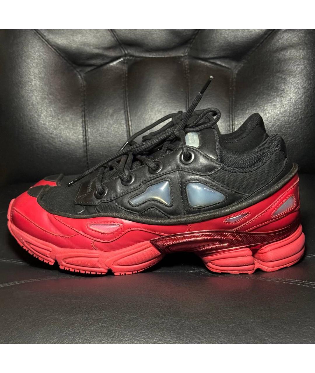 ADIDAS X RAF SIMONS Бордовые текстильные кроссовки, фото 3