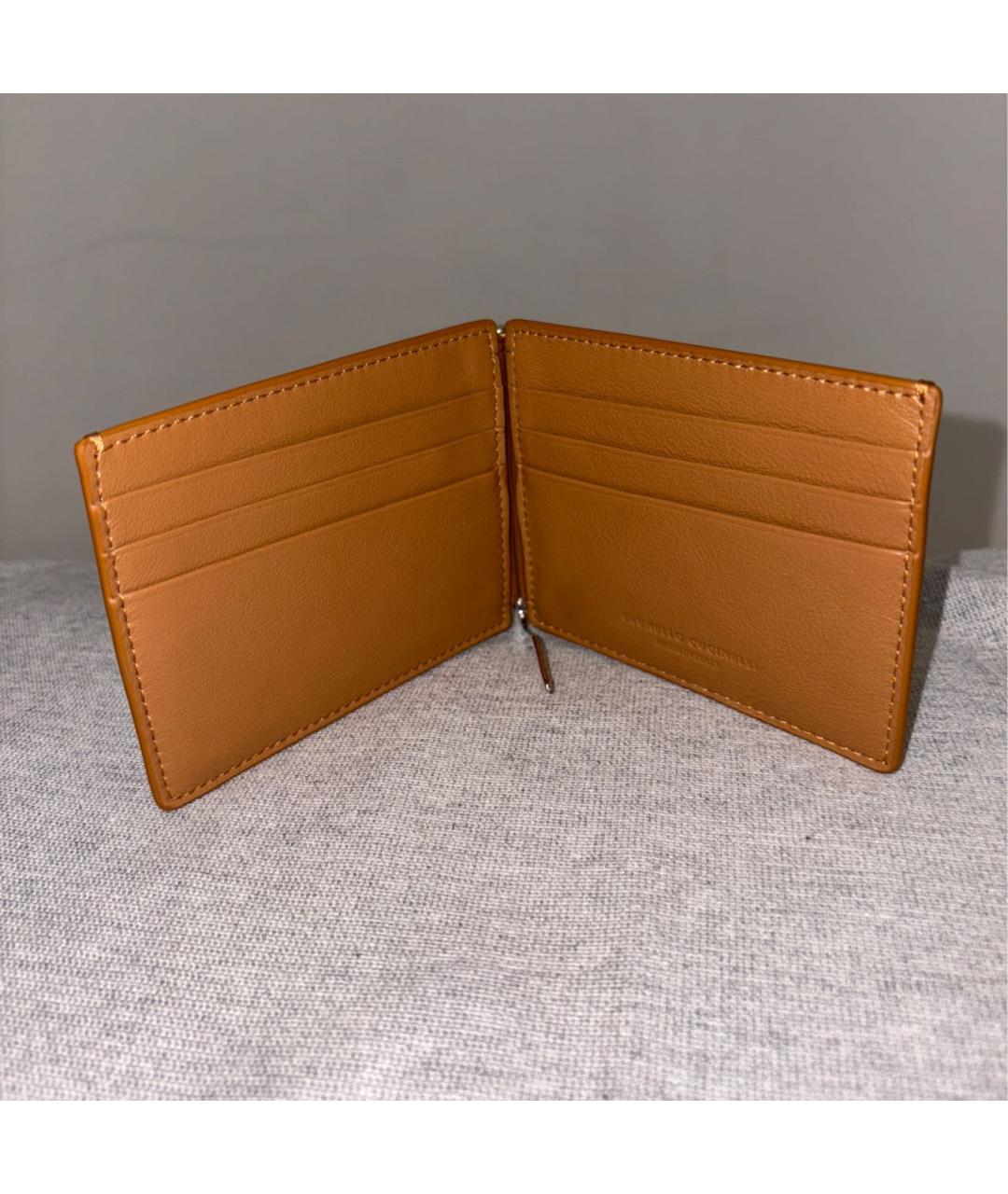 BRUNELLO CUCINELLI Коричневый замшевый кошелек, фото 6