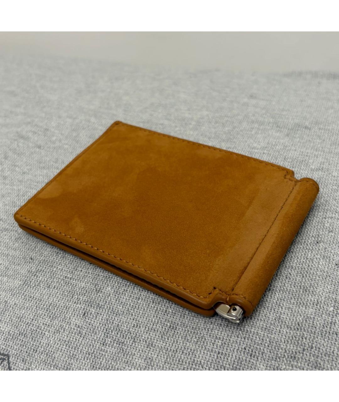 BRUNELLO CUCINELLI Коричневый замшевый кошелек, фото 4