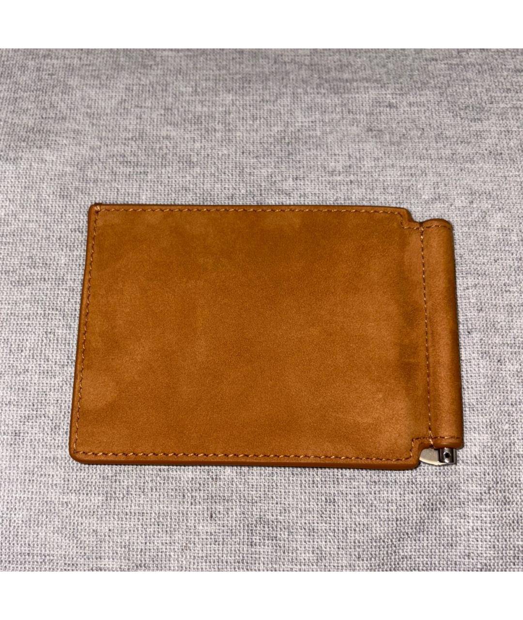 BRUNELLO CUCINELLI Коричневый замшевый кошелек, фото 5