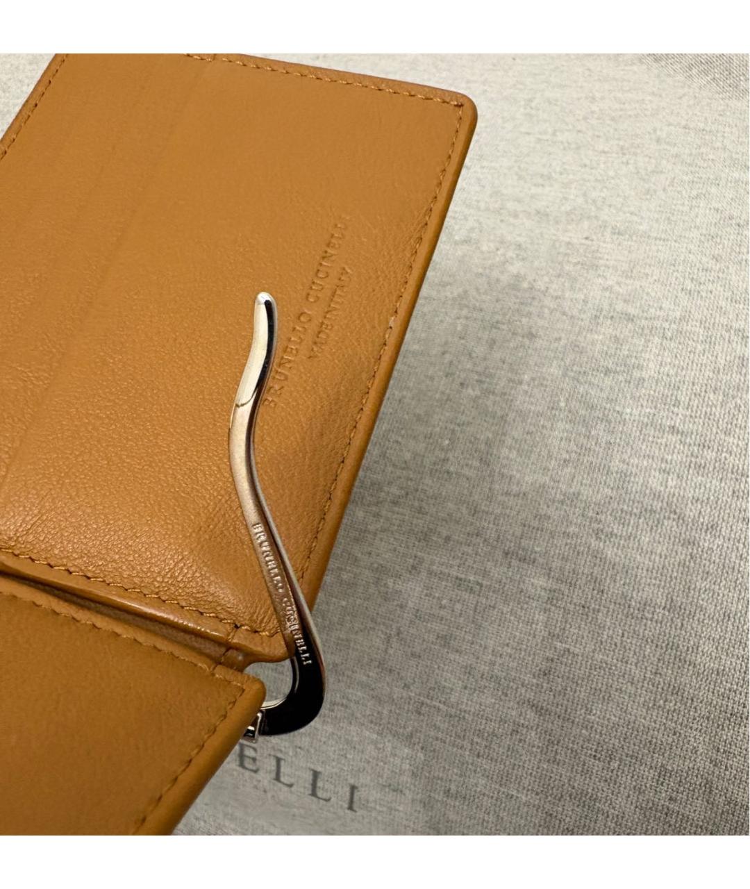 BRUNELLO CUCINELLI Коричневый замшевый кошелек, фото 8