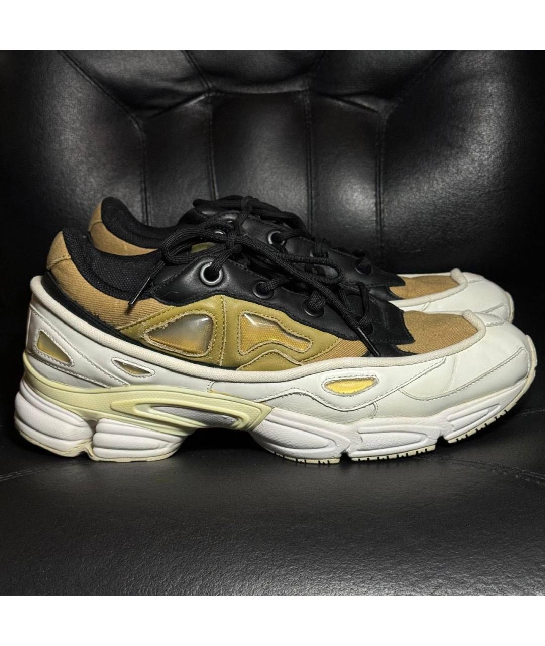 ADIDAS X RAF SIMONS Белые кожаные низкие кроссовки / кеды, фото 9