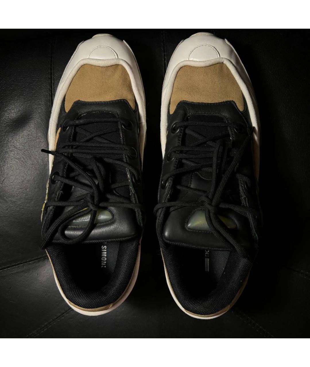 ADIDAS X RAF SIMONS Белые кожаные низкие кроссовки / кеды, фото 8