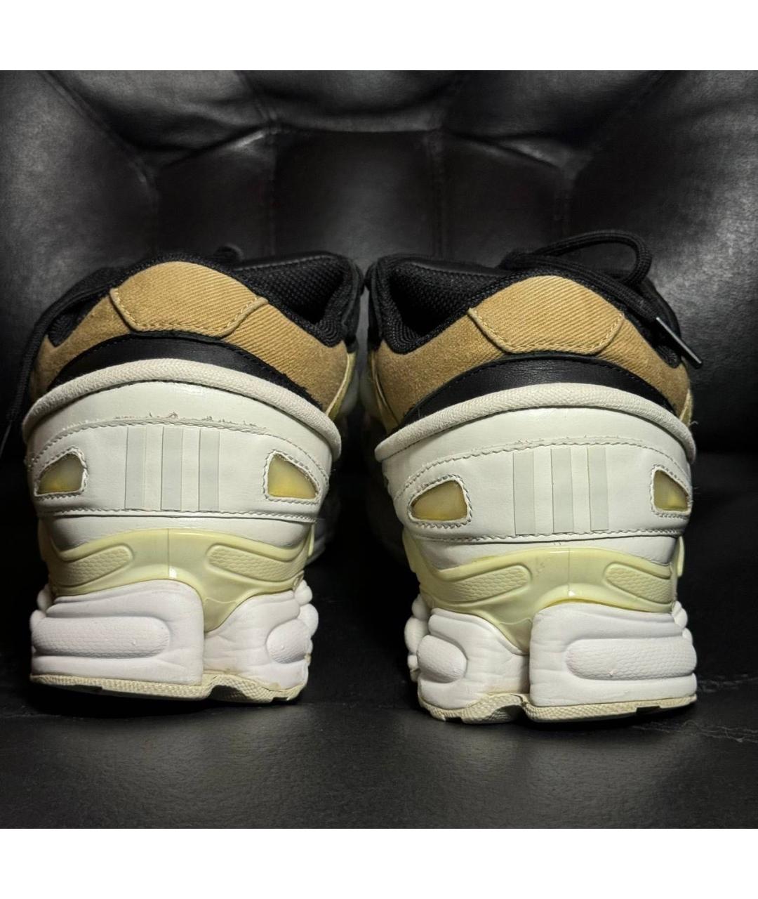 ADIDAS X RAF SIMONS Белые кожаные низкие кроссовки / кеды, фото 3