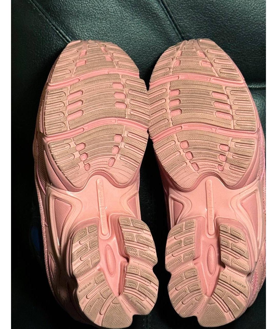 ADIDAS X RAF SIMONS Коралловые текстильные низкие кроссовки / кеды, фото 8