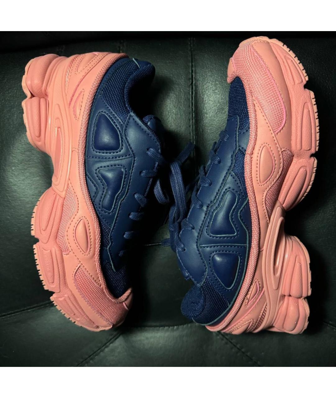 ADIDAS X RAF SIMONS Коралловые текстильные кроссовки, фото 3