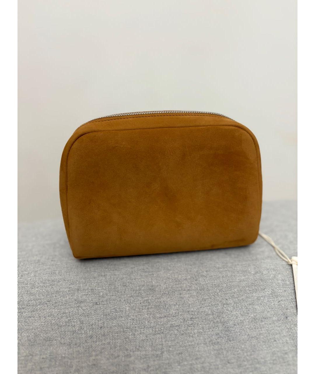 BRUNELLO CUCINELLI Коричневая замшевая барсетка, фото 4