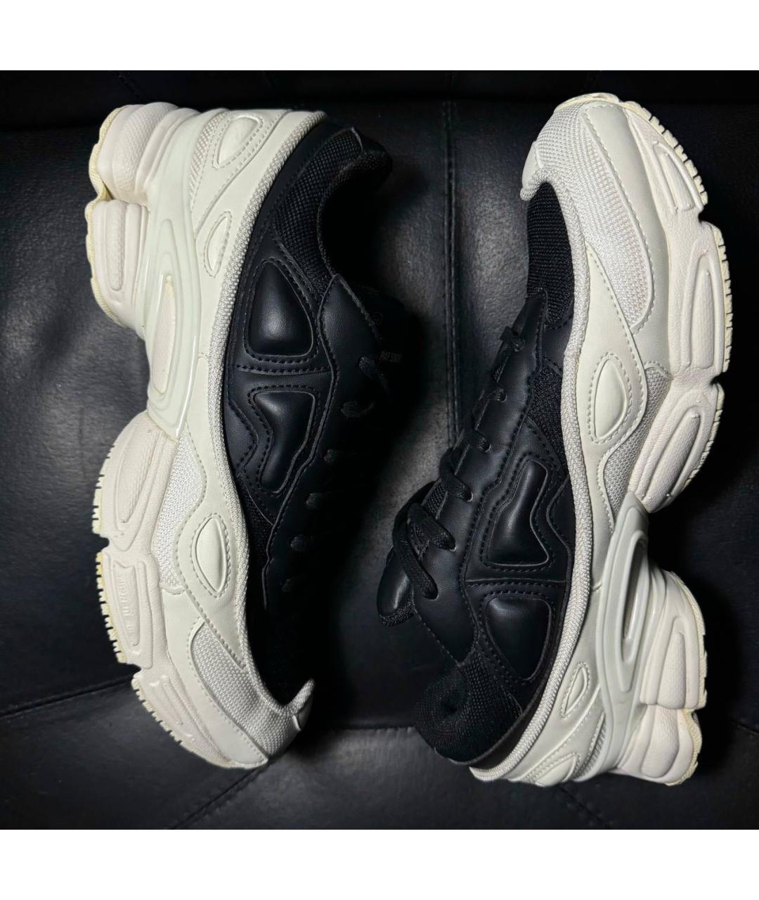 ADIDAS X RAF SIMONS Белые текстильные низкие кроссовки / кеды, фото 3