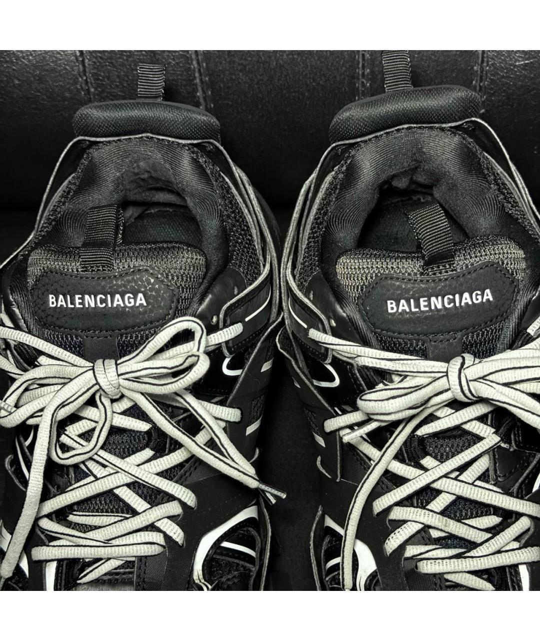 BALENCIAGA Черные текстильные низкие кроссовки / кеды, фото 7