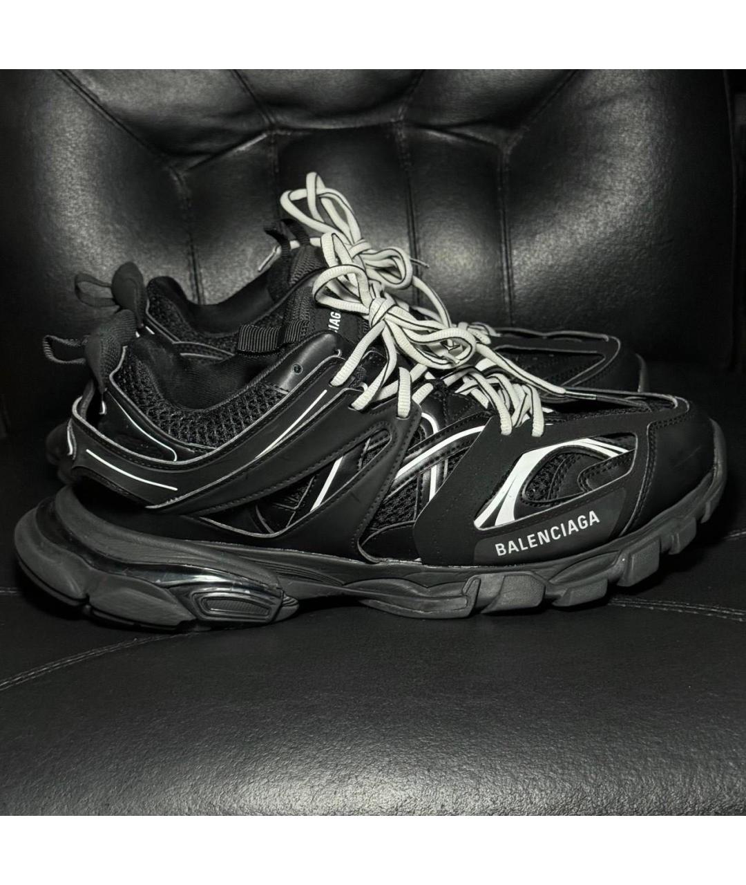 BALENCIAGA Черные текстильные низкие кроссовки / кеды, фото 9