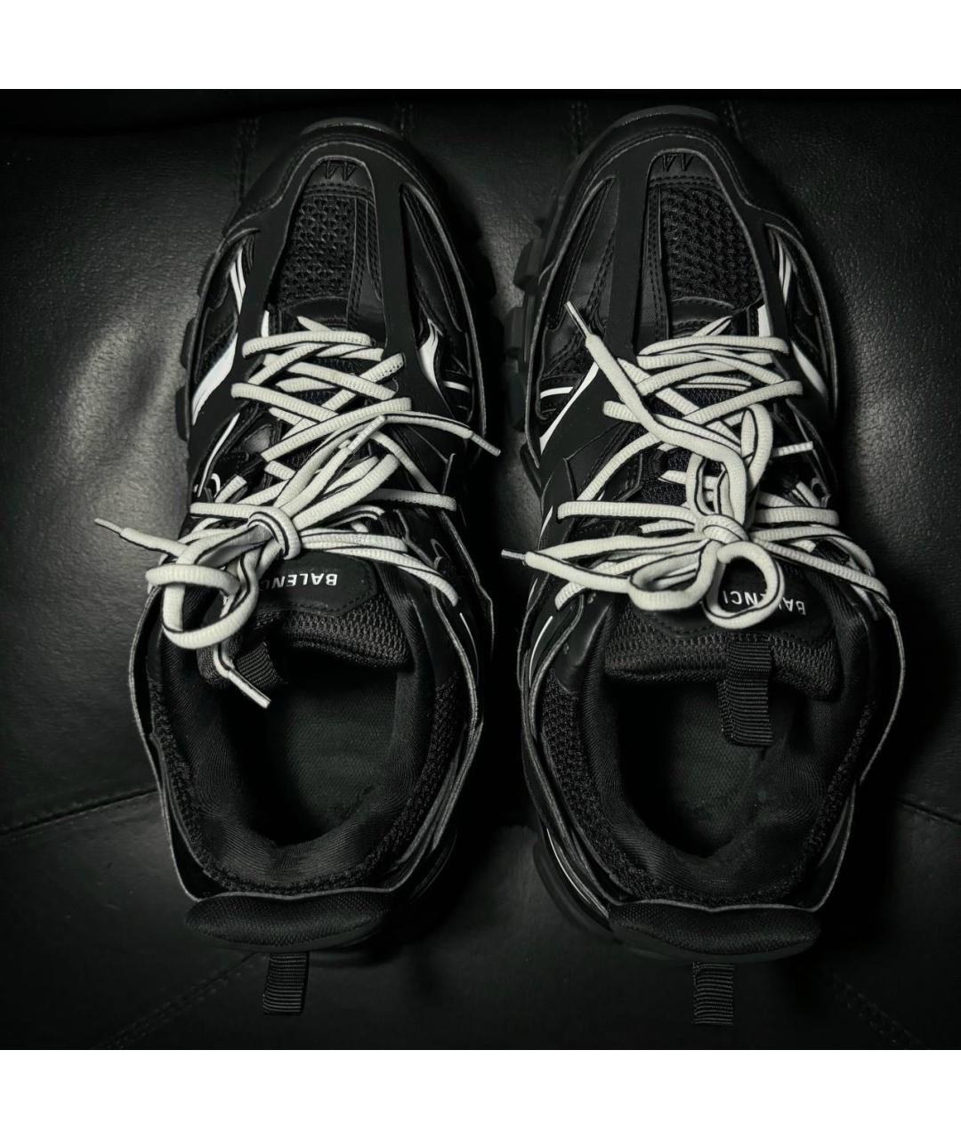BALENCIAGA Черные текстильные низкие кроссовки / кеды, фото 8