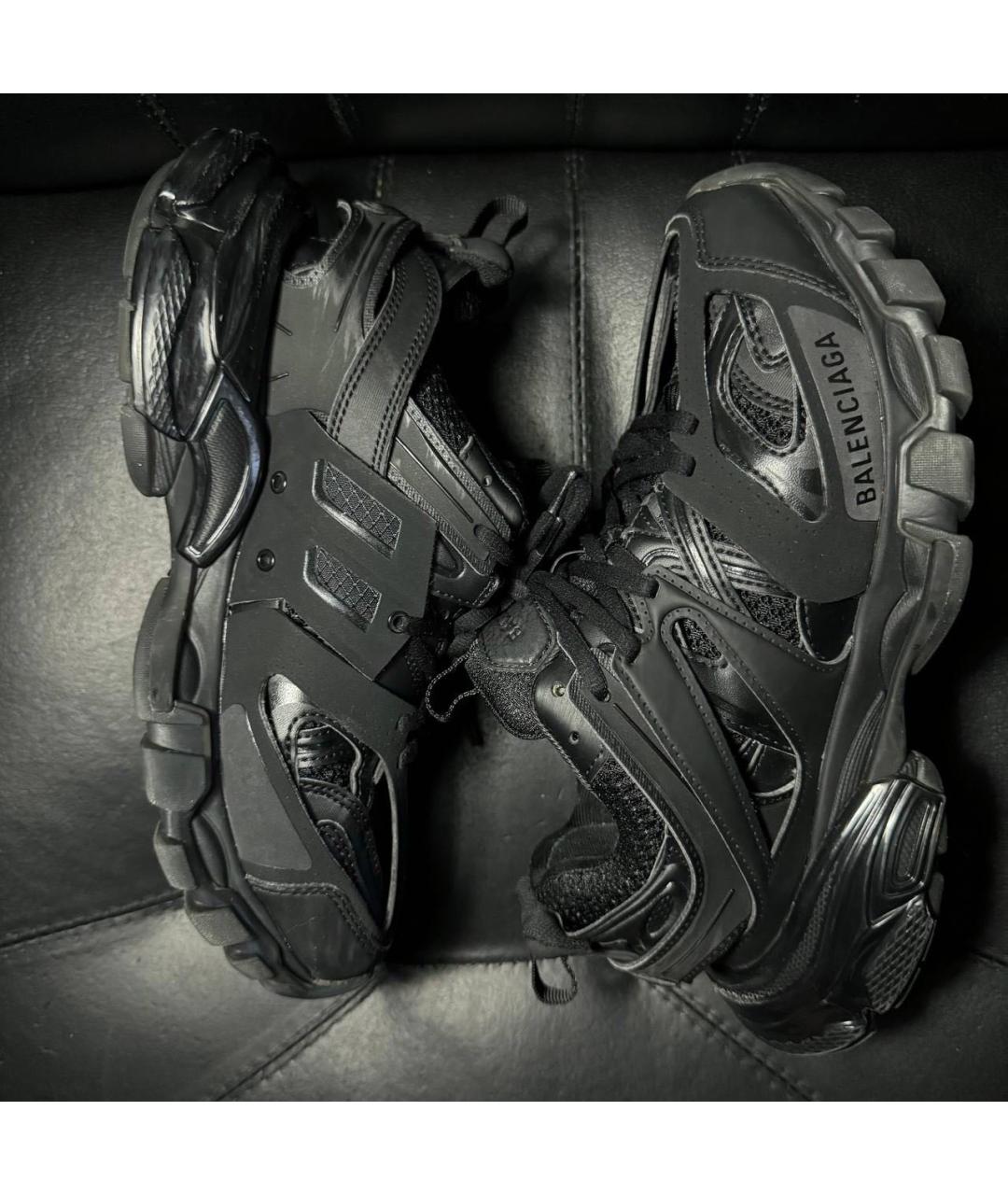 BALENCIAGA Черные текстильные кроссовки, фото 3