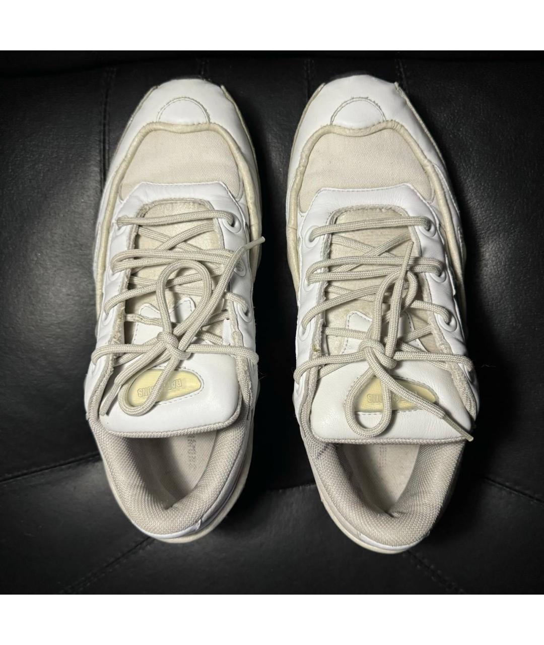 ADIDAS X RAF SIMONS Белые кожаные низкие кроссовки / кеды, фото 8