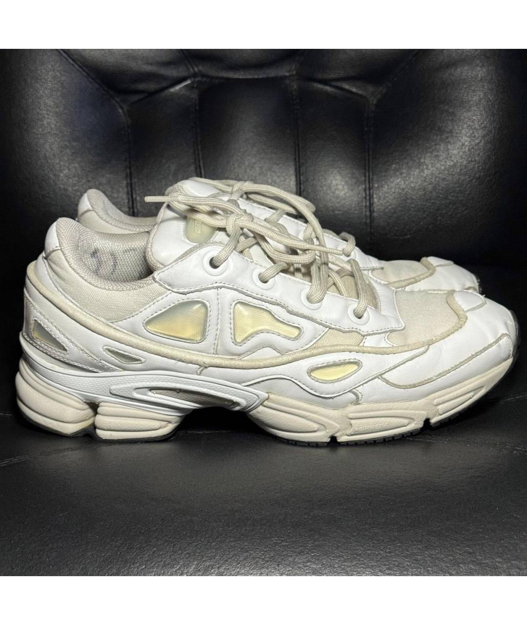 ADIDAS X RAF SIMONS Белые кожаные низкие кроссовки / кеды, фото 9