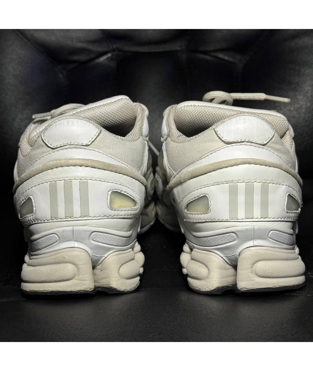 ADIDAS X RAF SIMONS Белые кожаные низкие кроссовки / кеды, фото 2