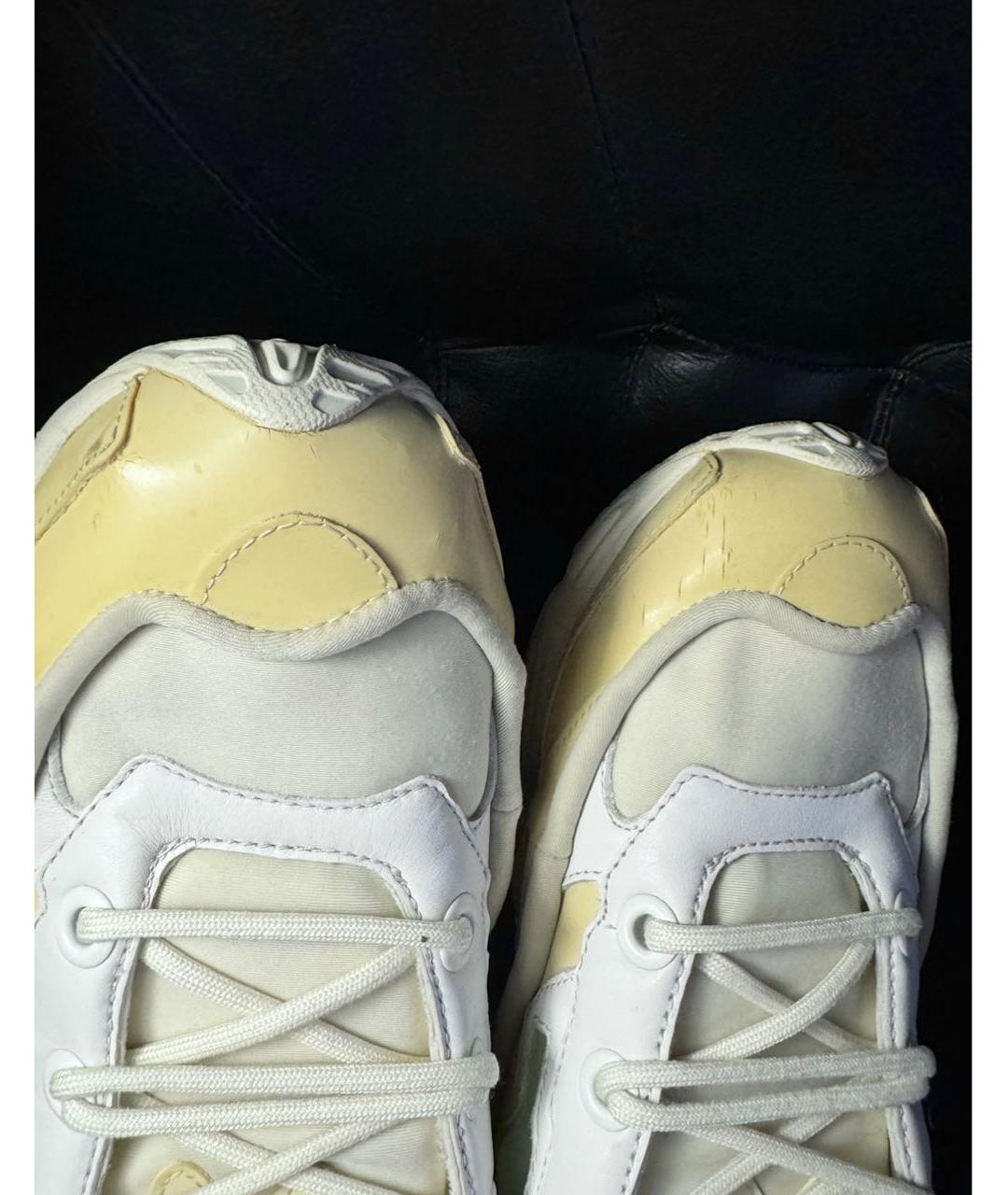 ADIDAS X RAF SIMONS Бежевые текстильные низкие кроссовки / кеды, фото 8