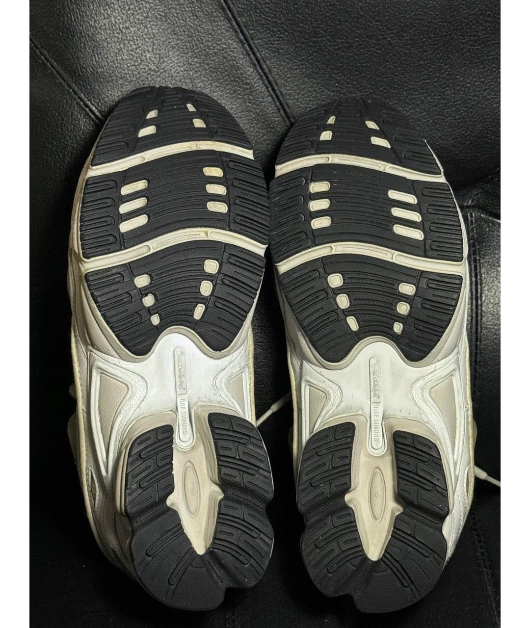 ADIDAS X RAF SIMONS Белые кожаные низкие кроссовки / кеды, фото 8