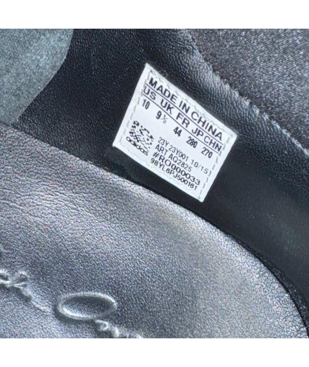 RICK OWENS Черные кожаные низкие кроссовки / кеды, фото 7