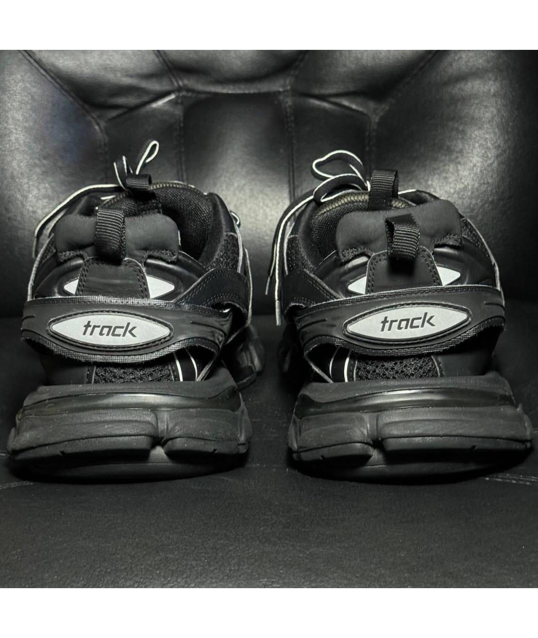 BALENCIAGA Черные текстильные низкие кроссовки / кеды, фото 2