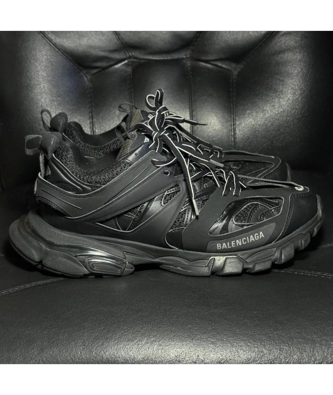 BALENCIAGA Черные текстильные низкие кроссовки / кеды, фото 9