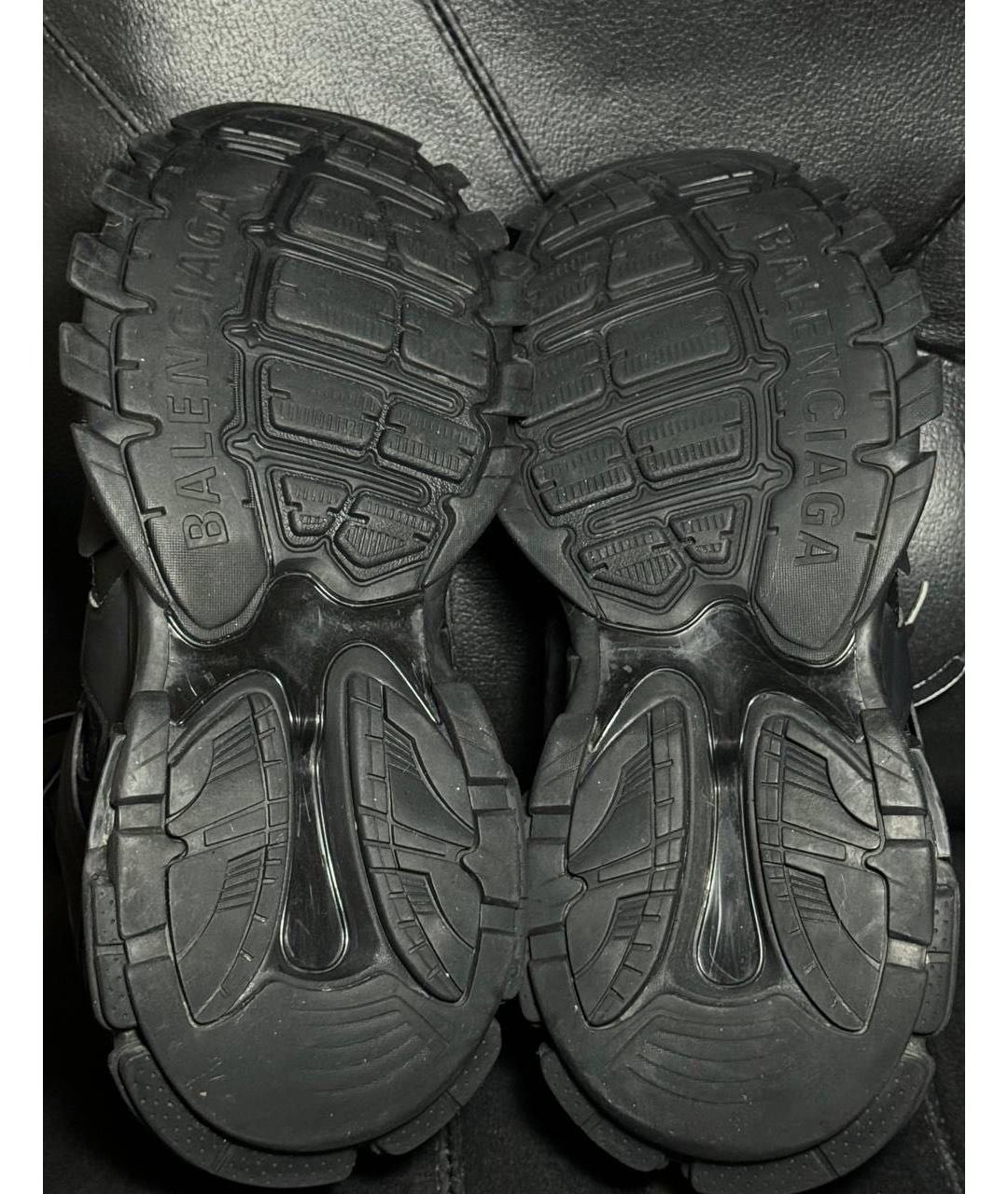 BALENCIAGA Черные текстильные низкие кроссовки / кеды, фото 7