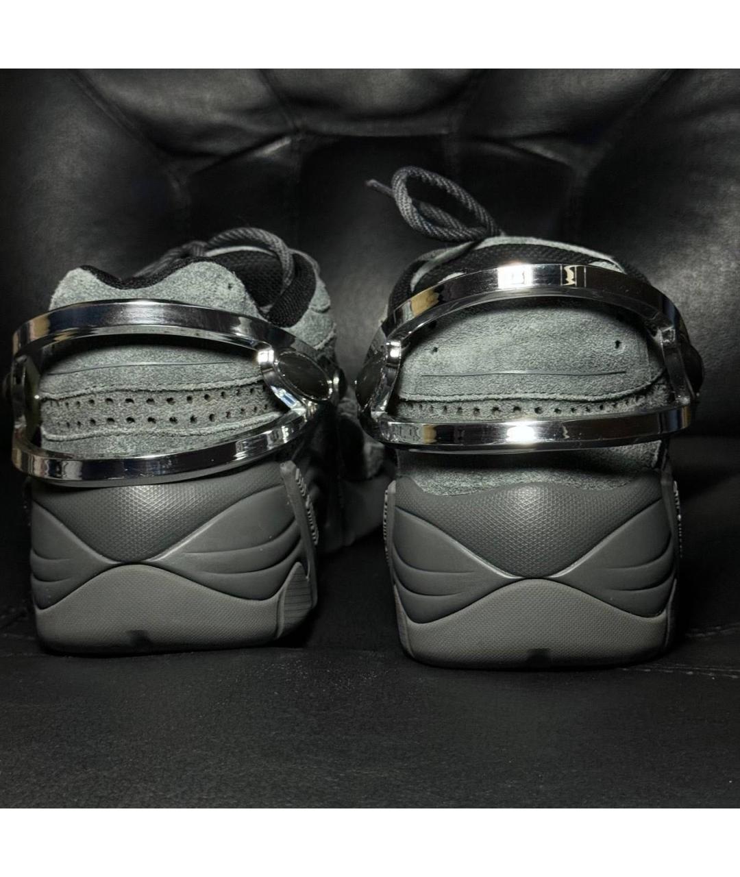 RAF SIMONS Серые замшевые кроссовки, фото 2