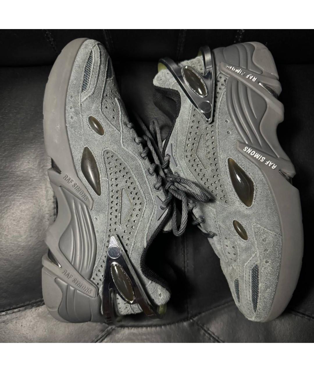 RAF SIMONS Серые замшевые кроссовки, фото 6