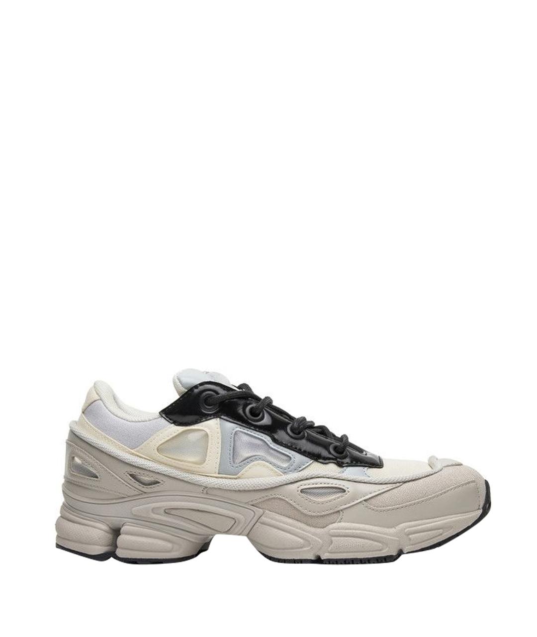 ADIDAS X RAF SIMONS Белые текстильные низкие кроссовки / кеды, фото 1