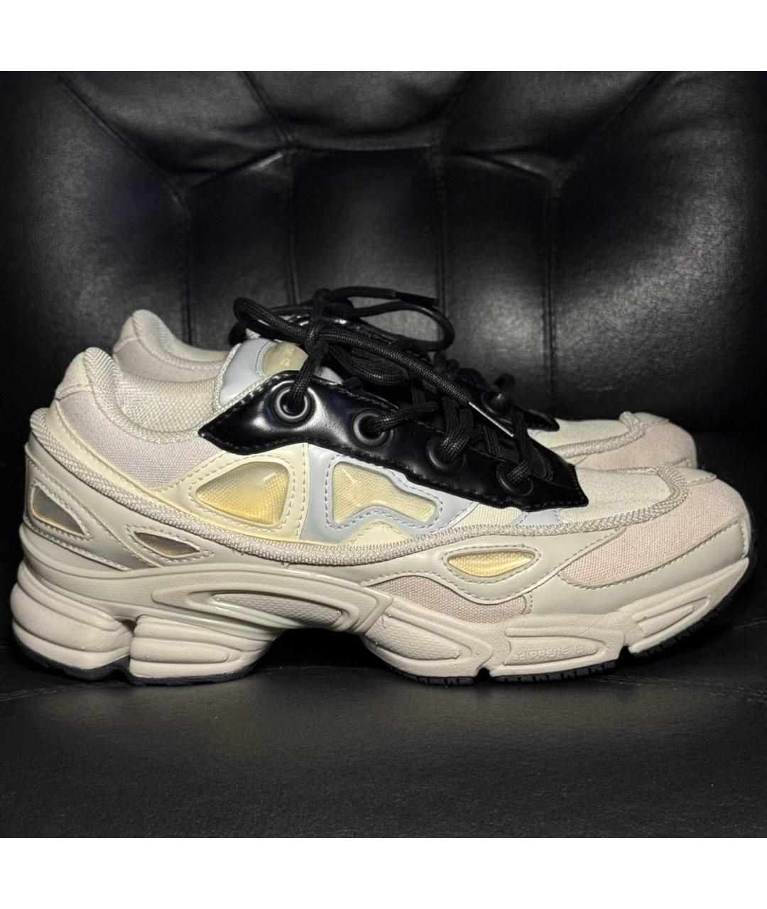 ADIDAS X RAF SIMONS Белые текстильные низкие кроссовки / кеды, фото 9