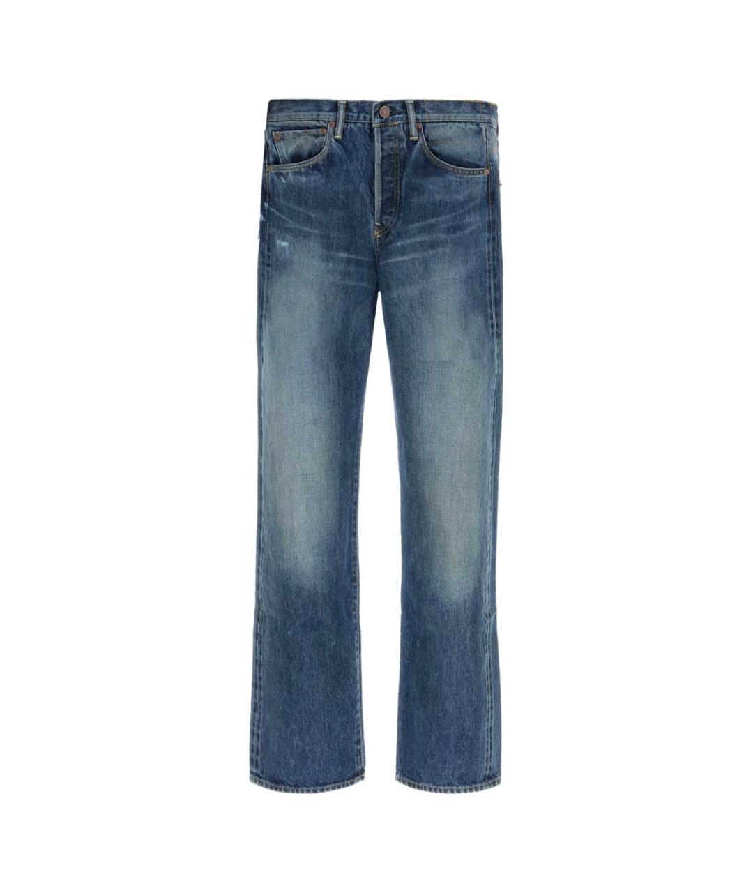 VISVIM Синие прямые джинсы, фото 1