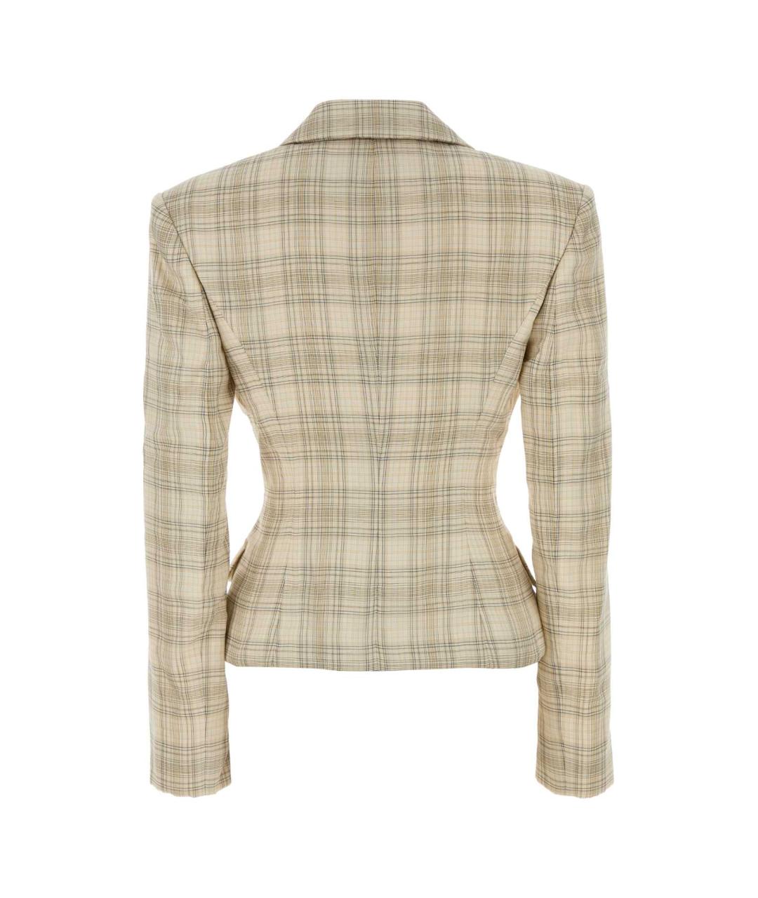 MAGDA BUTRYM Бежевый хлопковый жакет/пиджак, фото 2