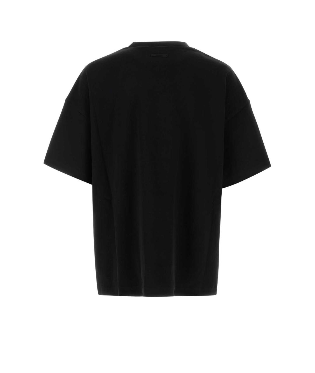 FEAR OF GOD ESSENTIALS Черная хлопковая футболка, фото 2