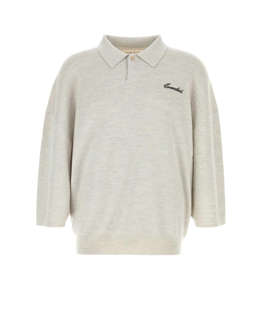 FEAR OF GOD ESSENTIALS Серое поло с коротким рукавом, фото 1