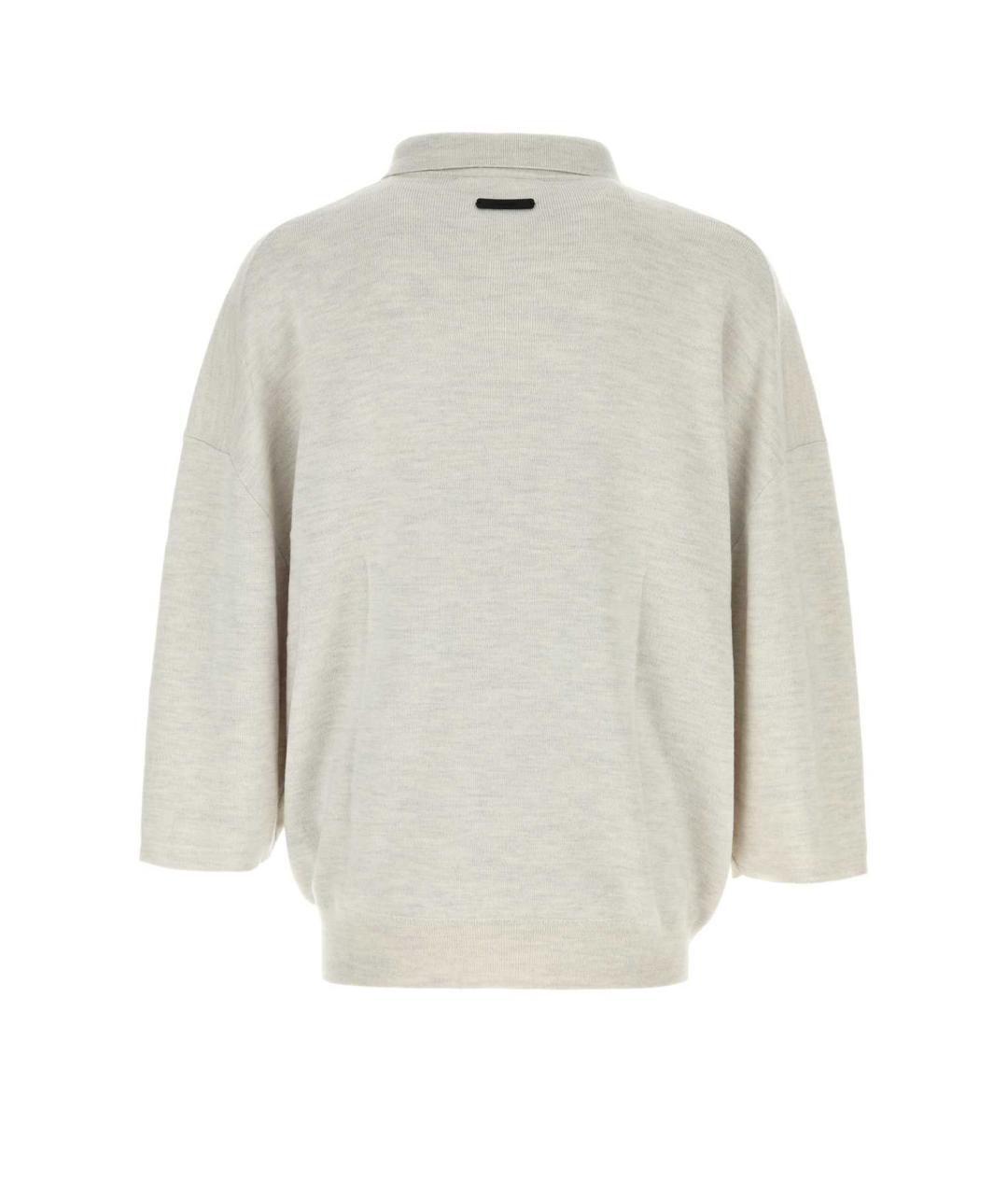 FEAR OF GOD ESSENTIALS Серое поло с коротким рукавом, фото 2