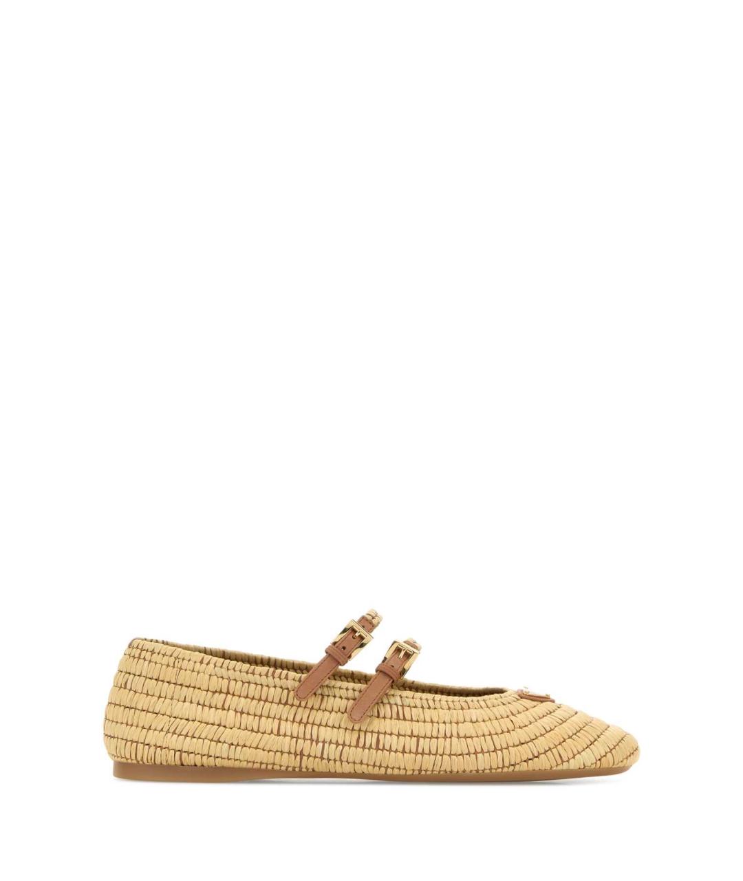 PRADA Бежевые балетки, фото 1