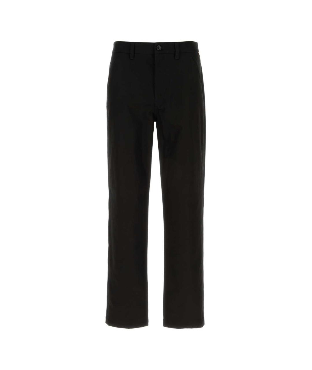 BURBERRY Черные хлопковые повседневные брюки, фото 1